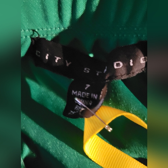 * CITY STUDIO green strapless bling waist Last Discount - Picture 6 of 7